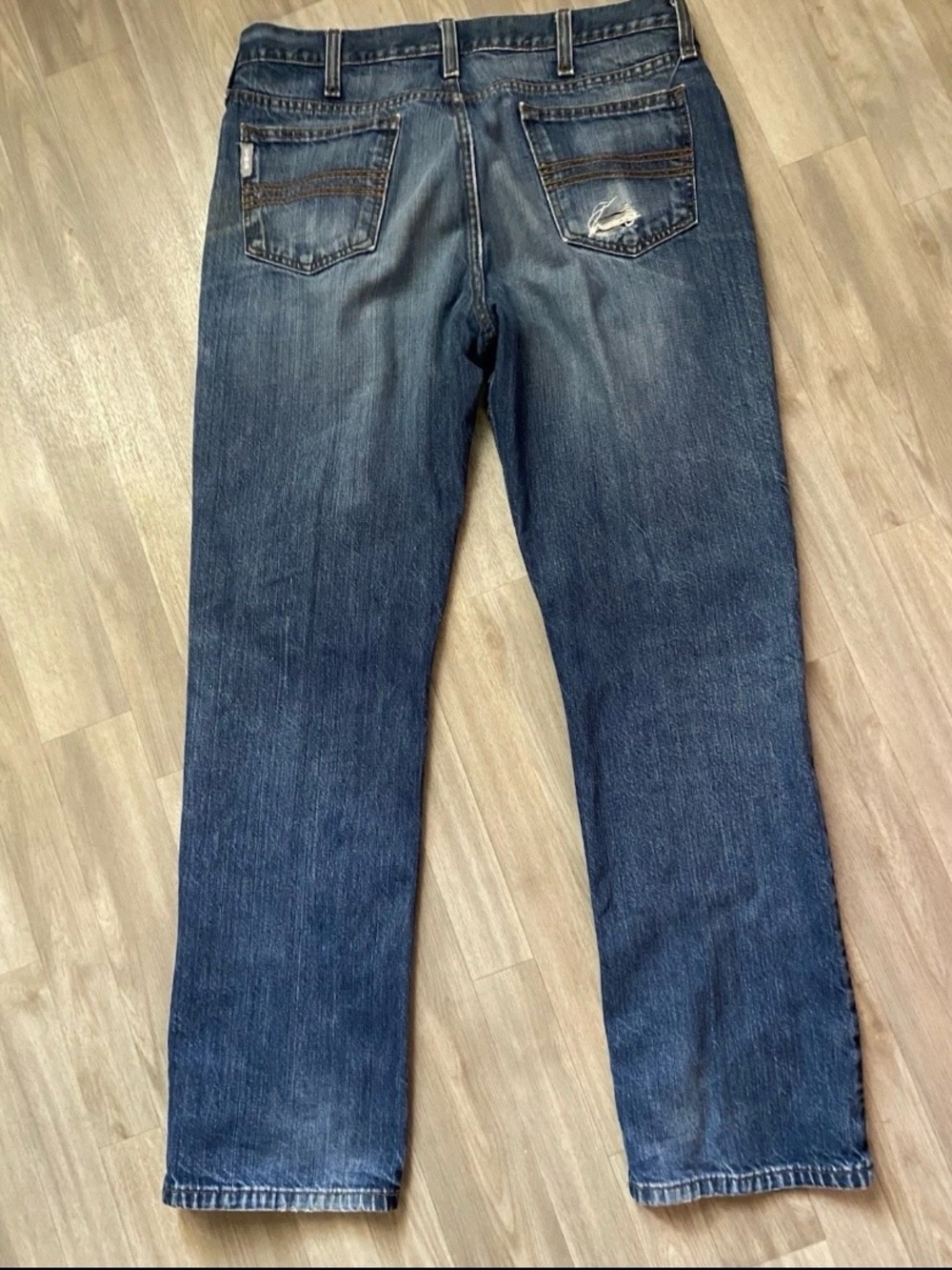 Cinch Jeans Blue Medium Wash Western Bootcut Denim Work Jeans Men's 34x32